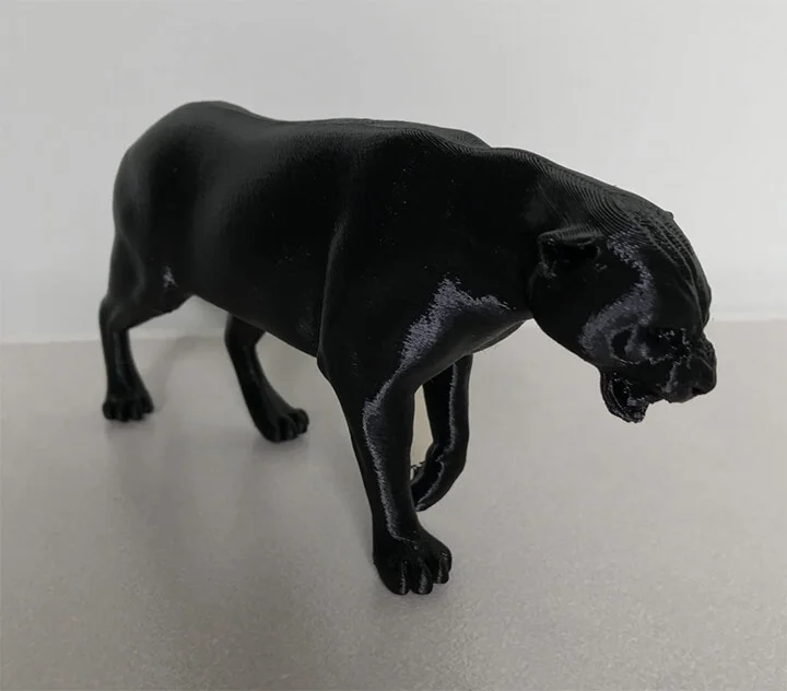 3D printed black panther model